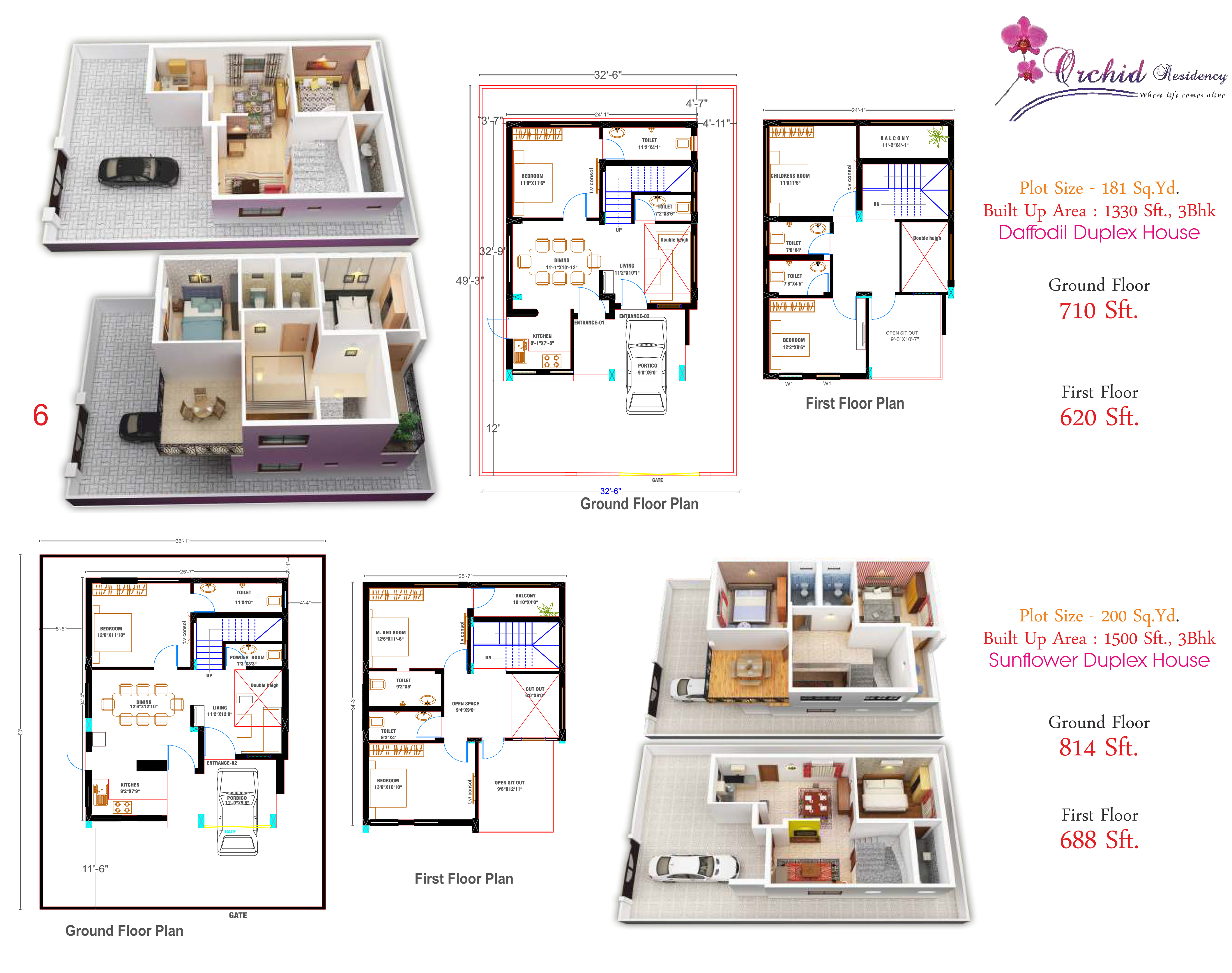 Floor Plan - Duplex 181, 200